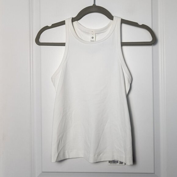 NWT Lululemon Align Waist-Length Racerback Tank Top - 4 White - Picture 3 of 7